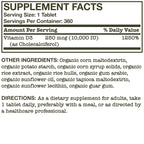 Futurebiotics Vitamin D3 10,000 IU Immune Support - 360 Tablets - image 8