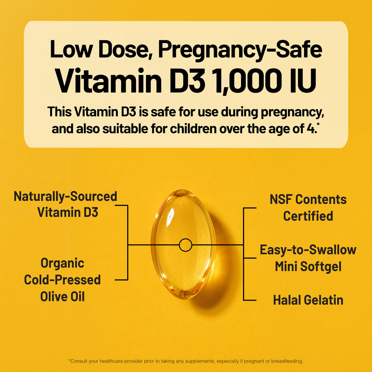 NatureWise Vitamin D3 Supplement, Immune Support