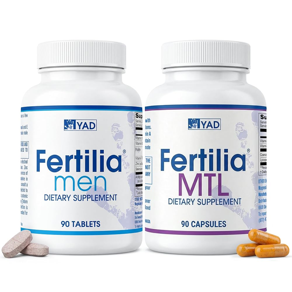 Fertilia Men + MTL Male Fertility Supplement Bundle - 3-Month Supply