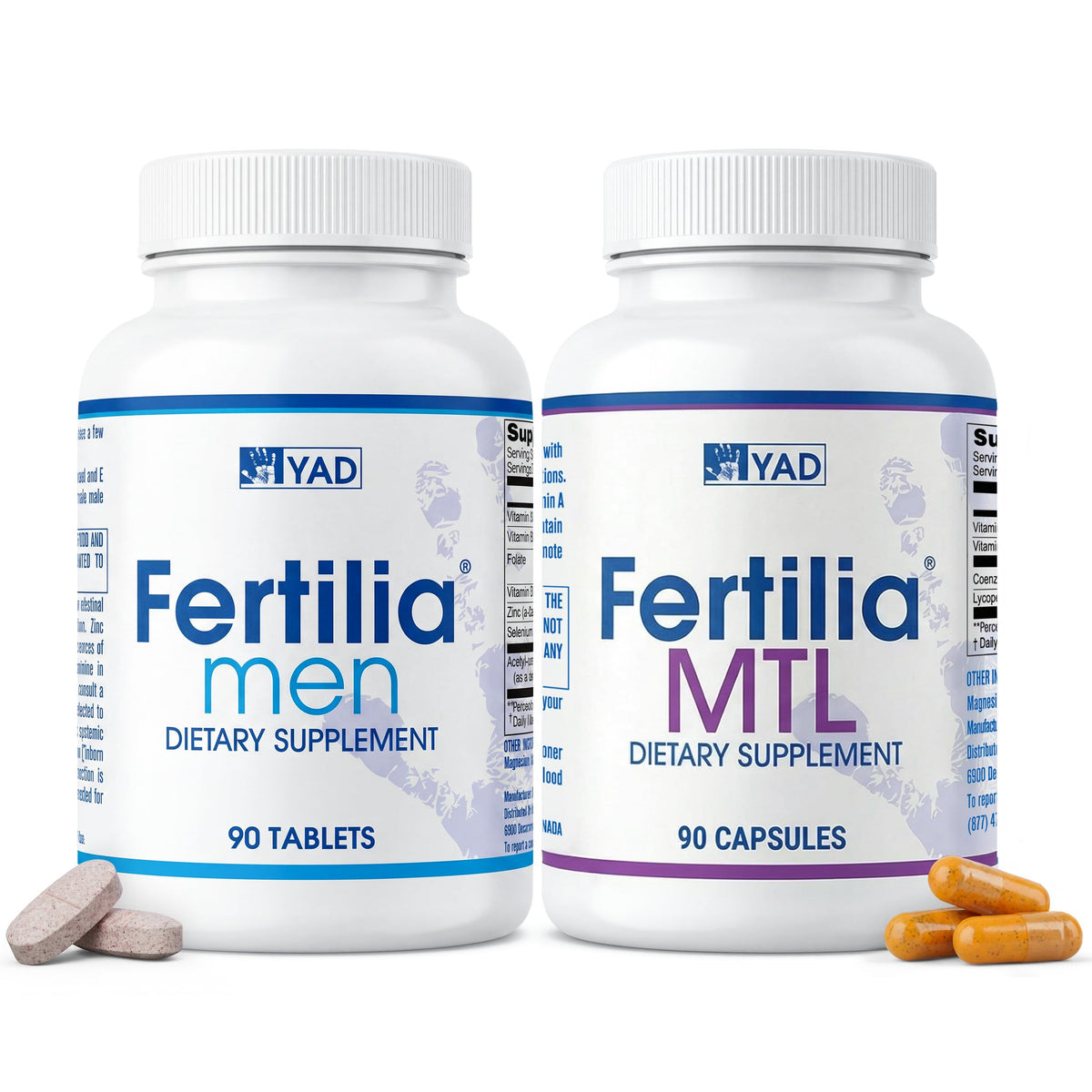 Fertilia Men + MTL Male Fertility Supplement Bundle - 3-Month Supply