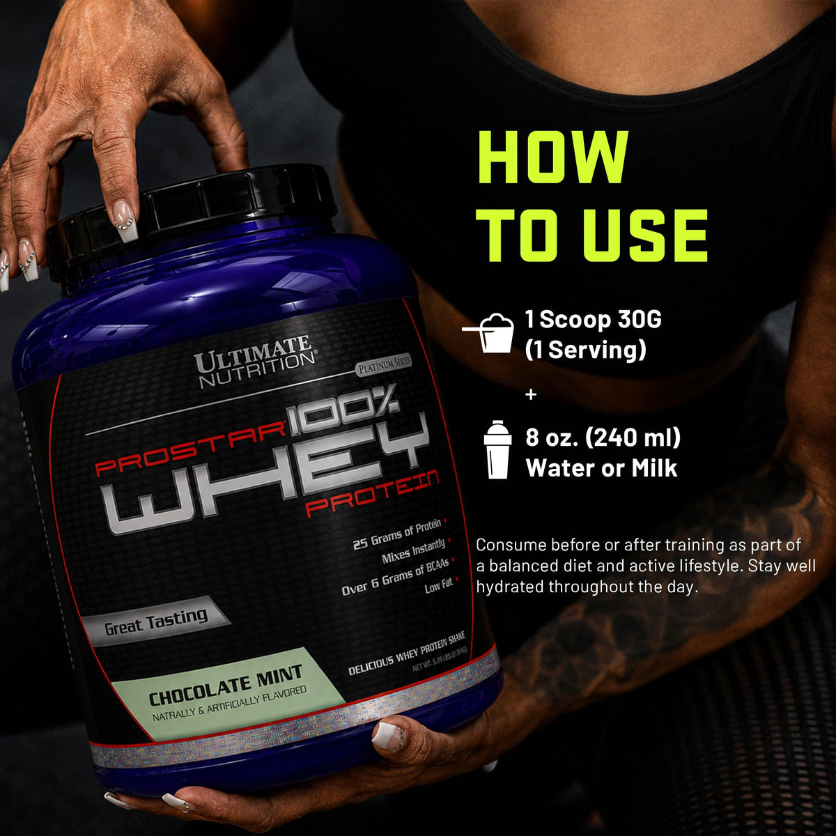Ultimate Nutrition Prostar Whey Protein Isolate Powder for Muscle Gain