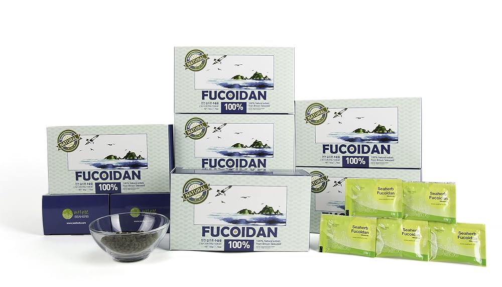SeaHerb Fucoidan Brown Seaweed Extract - 50g (20 Sachets) - image 4