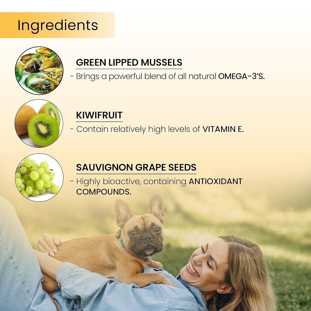 Moxxor Omega-3 Green Lipped Mussel Softgels for Dogs & Cats - 60 Count - image 3