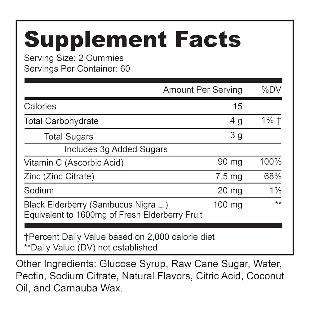 LIVELY VITAMIN CO. Elderberry Burst Gummies Immune Support - 120 Count - image 4