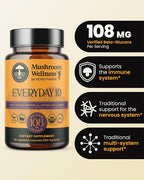 Herb Pharm Mushroom Wellness Everyday 10 Organic Capsules - 90 Vegan Capsules - image 2