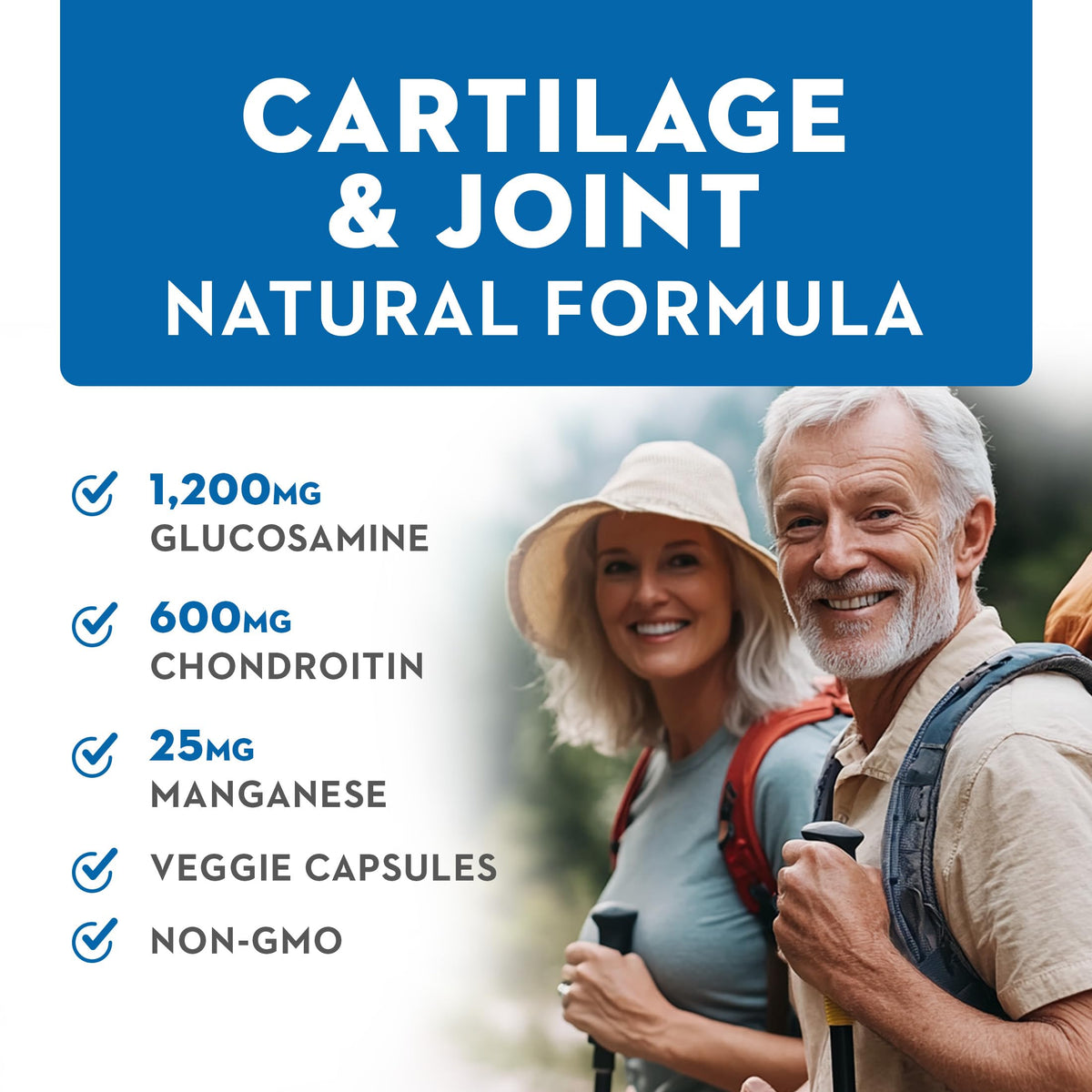 Vitaminerals 128 Glucosamine Joint Support Complex - 90 Vegetarian Capsules - image 3