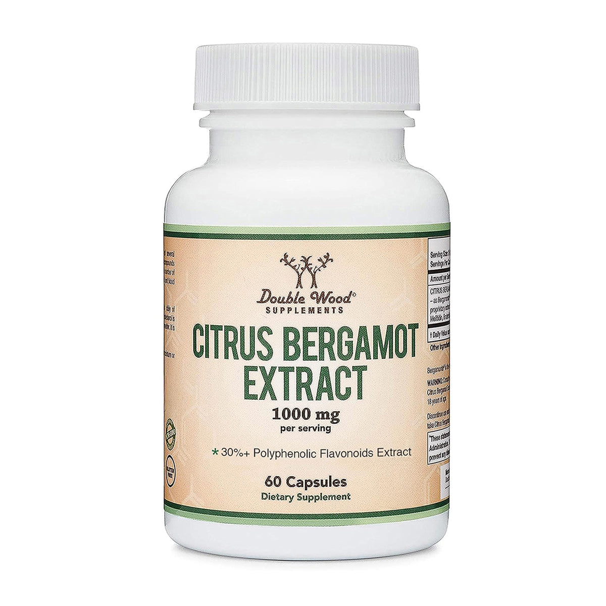 Double Wood Supplements Citrus Bergamot Extract 1000mg - 60 Capsules