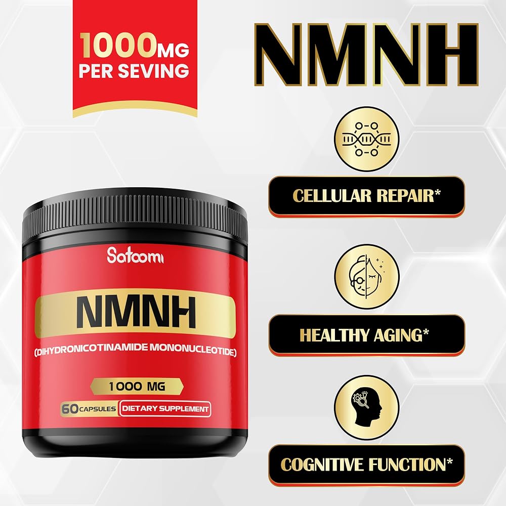 Satoomi NMNH NAD Supplement 1000mg - 60 Capsules - image 4
