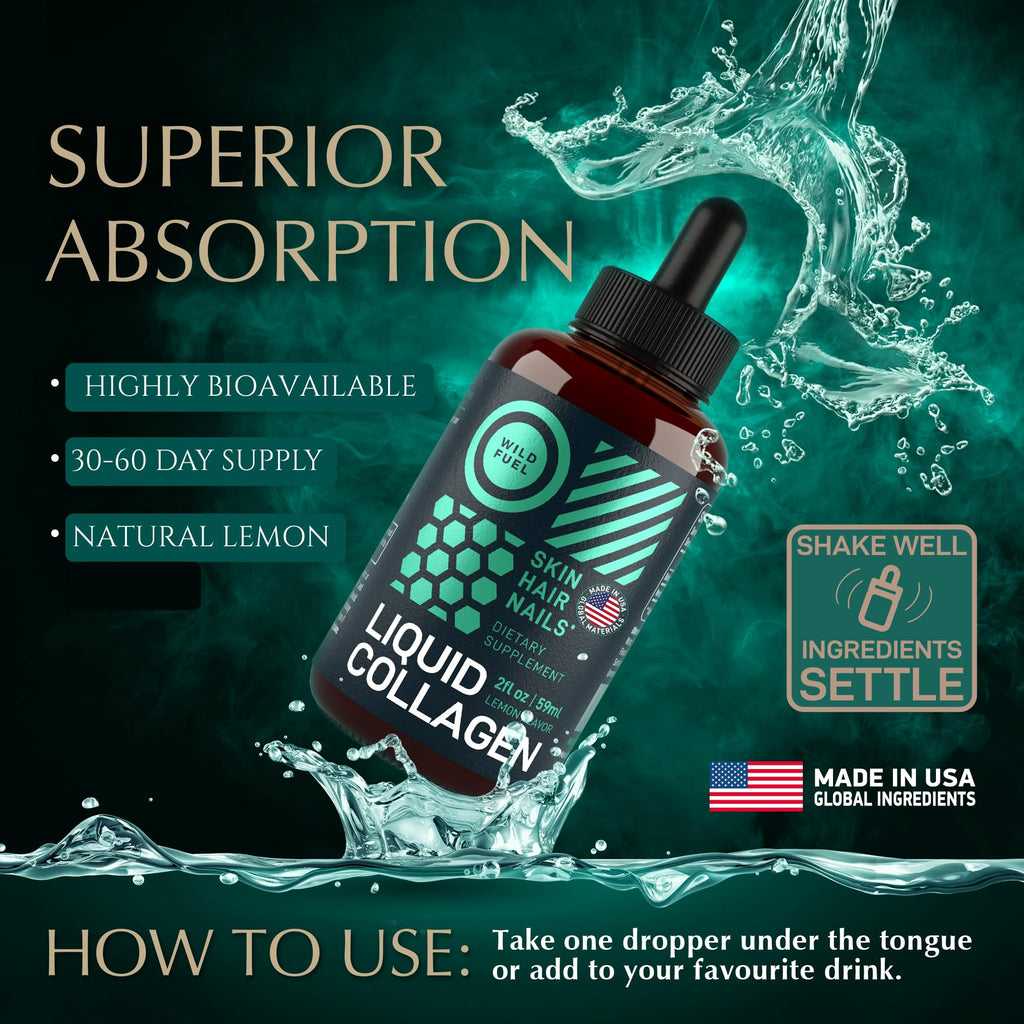 WILD FUEL Liquid Collagen Peptides with Biotin Parent