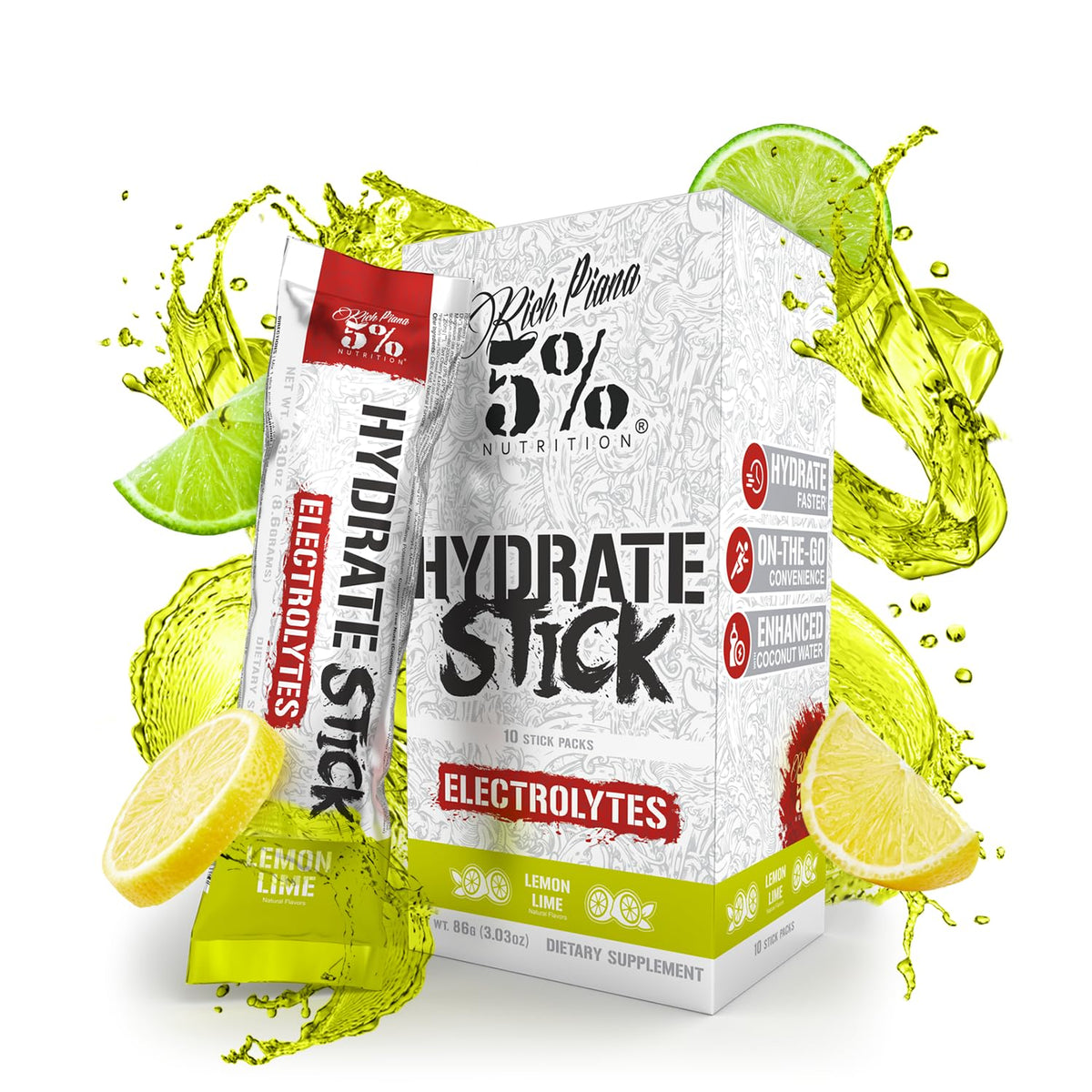 5% Nutrition Hydrate Stick Electrolytes Powder Packets