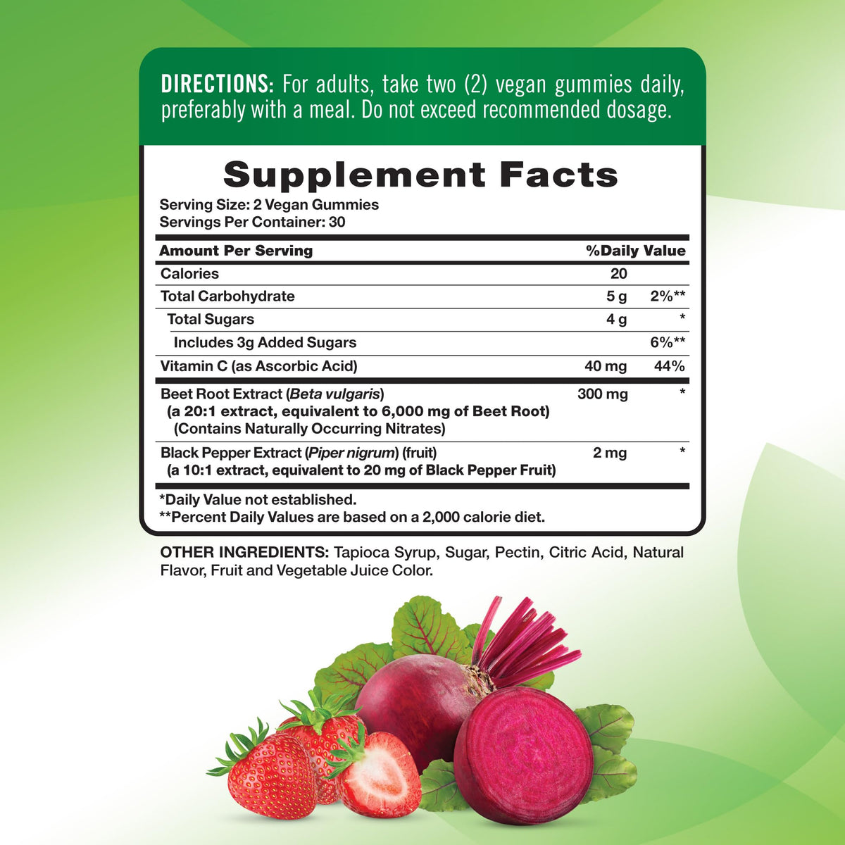 Nature's Truth Beet Root Gummies - 60 Count - image 2