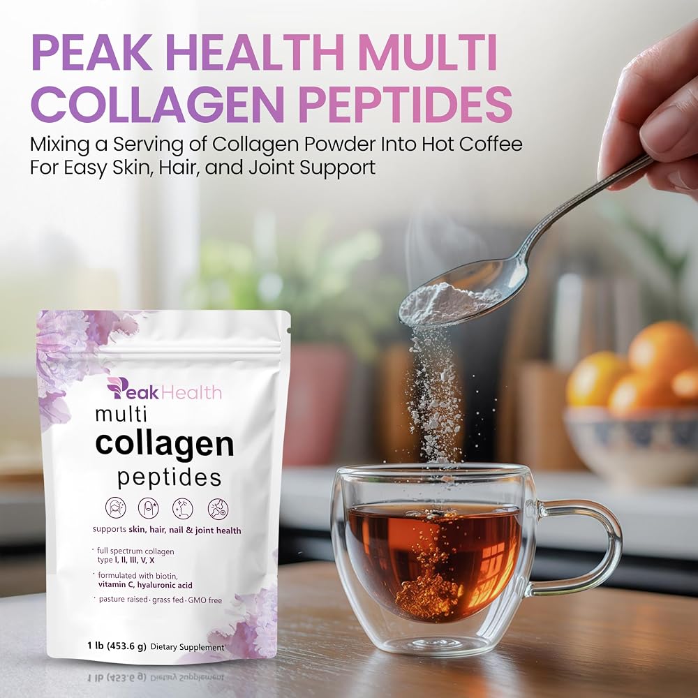 Peakhealth Multi Collagen Peptides Powder - 41 Servings - image 4