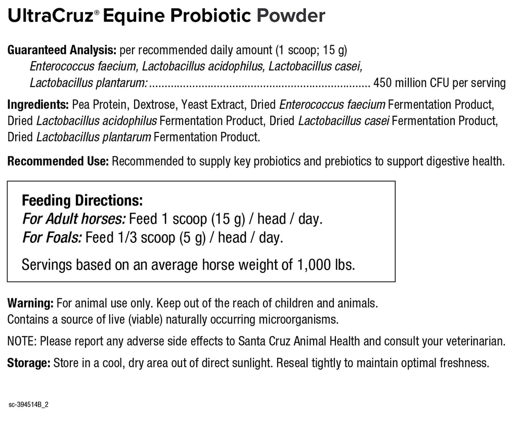 UltraCruz Equine Probiotic Powder - 5 lb - image 5