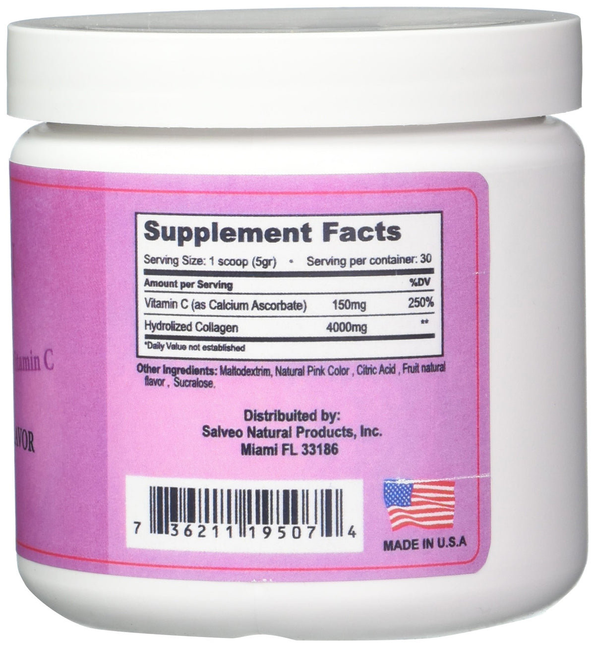 Hydro Colagina XXI Hydrolyzed Collagen Powder with Vitamin C - 5.3 oz - image 2