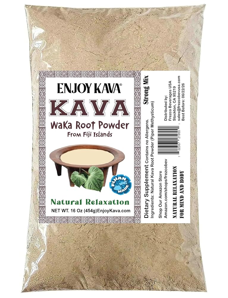 FIJIAN MADE Waka Kava Root Powder - 1 LB