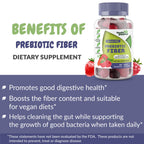 Health Supplied Mixed Berry Flavored Prebiotic Fiber Gummies