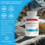 Brain Bean Methyl B12 1000 mcg + Methylfolate Lozenges - 60 Count - image 2
