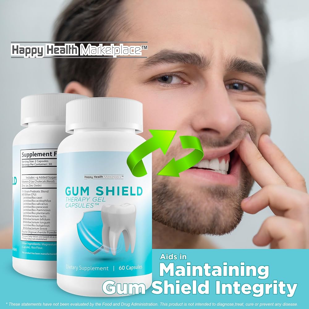 Happy Health Marketplace Gum Shield Therapy Gel Capsules - 60 Capsules - image 5