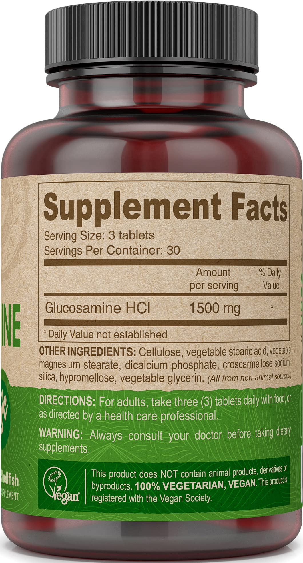 DEVA Vegan Glucosamine Tablets - 90 Count - image 3