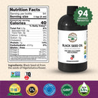 BioNatal Ethiopian Black Seed Oil 16oz PET/Plastic Bottle - image 2