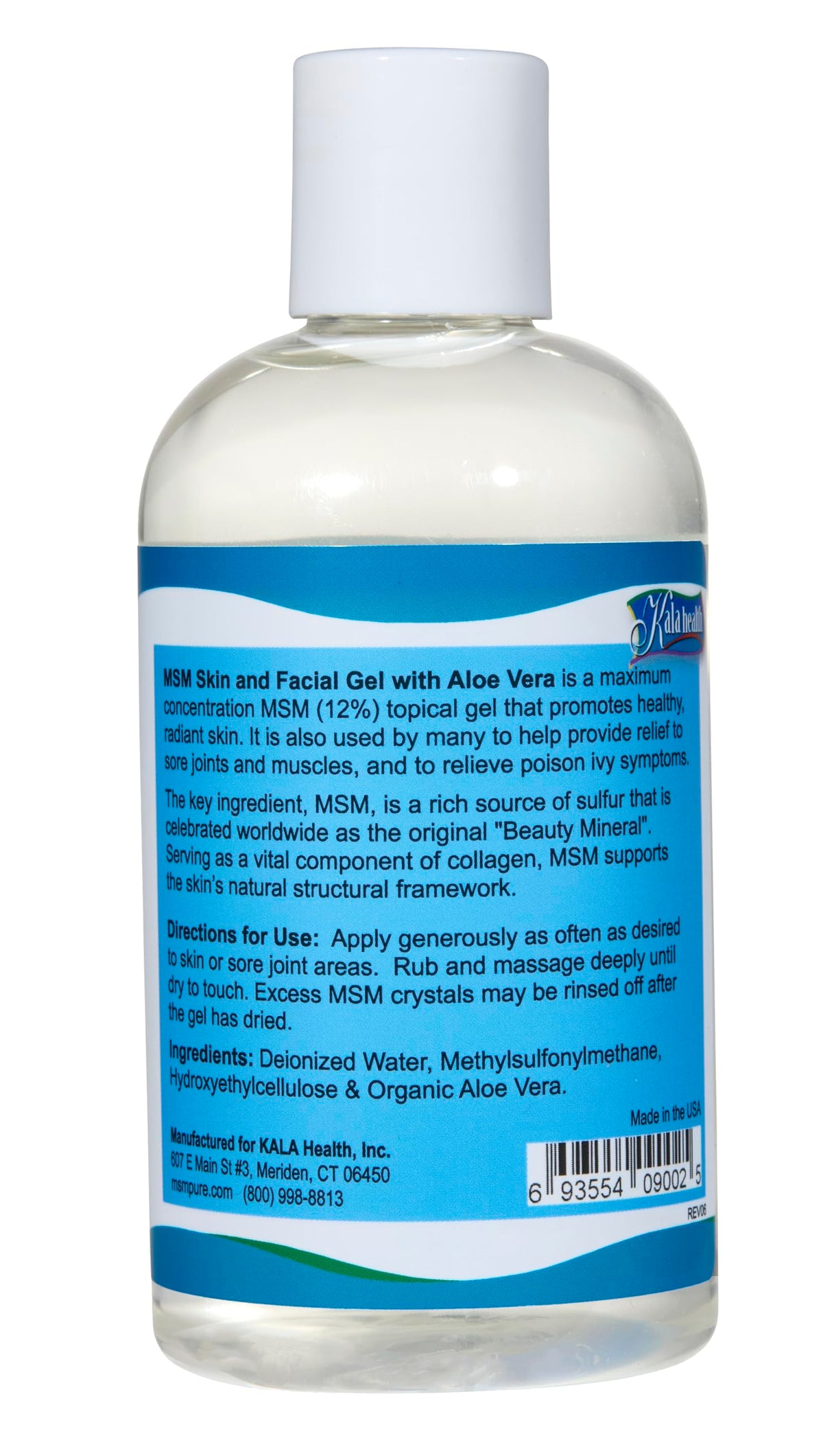 KALA HEALTH MSMPure Max Strength MSM Gel with Organic Aloe - 8 Fl Oz - image 2