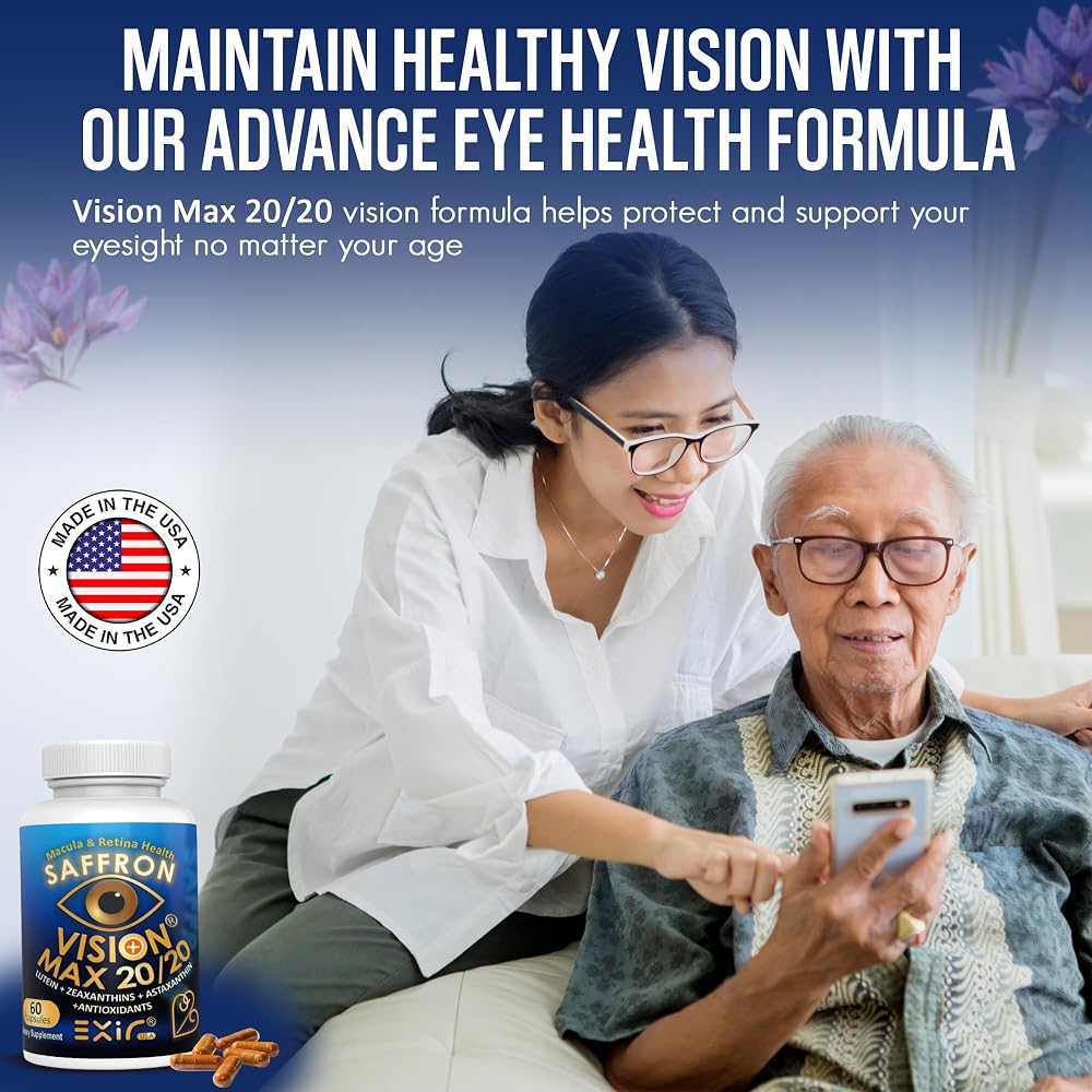 EXIR Eye Supplement with Lutein & Saffron - 60 Capsules - image 4