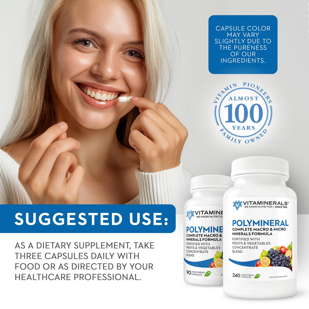 VITAMINERALS 16 Polymineral Comprehensive Mineral Formula