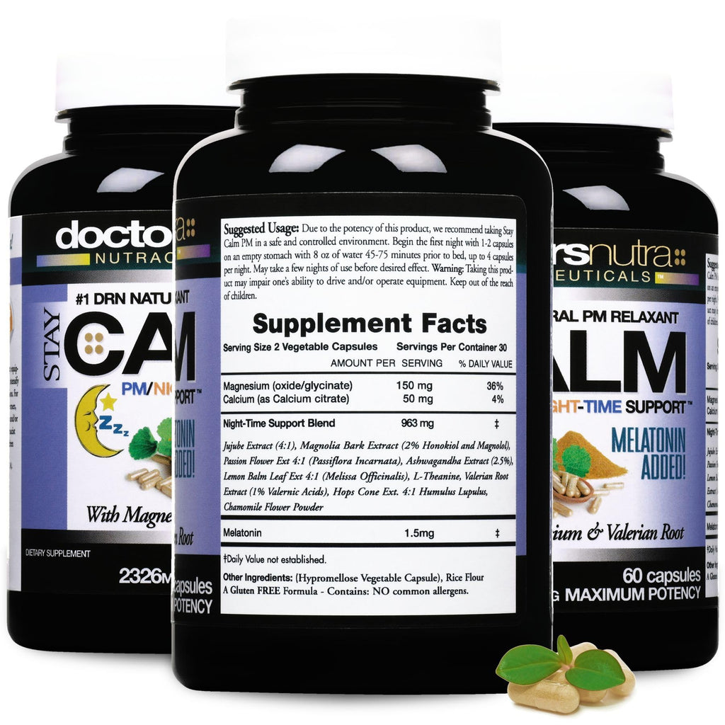 Doctors Nutra Nutraceuticals B-Calm-PM Night-Time Relief Capsules - 60 Capsules - image 2