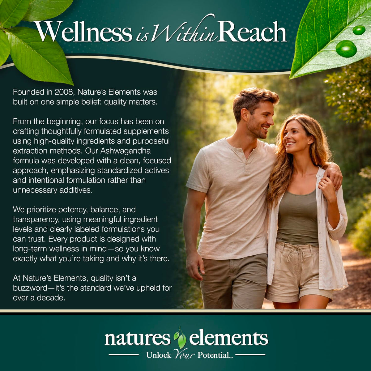 Natures Elements Ashwagandha Root 12:1 Extract 1000mg - 180 Vegetarian Capsules - image 8