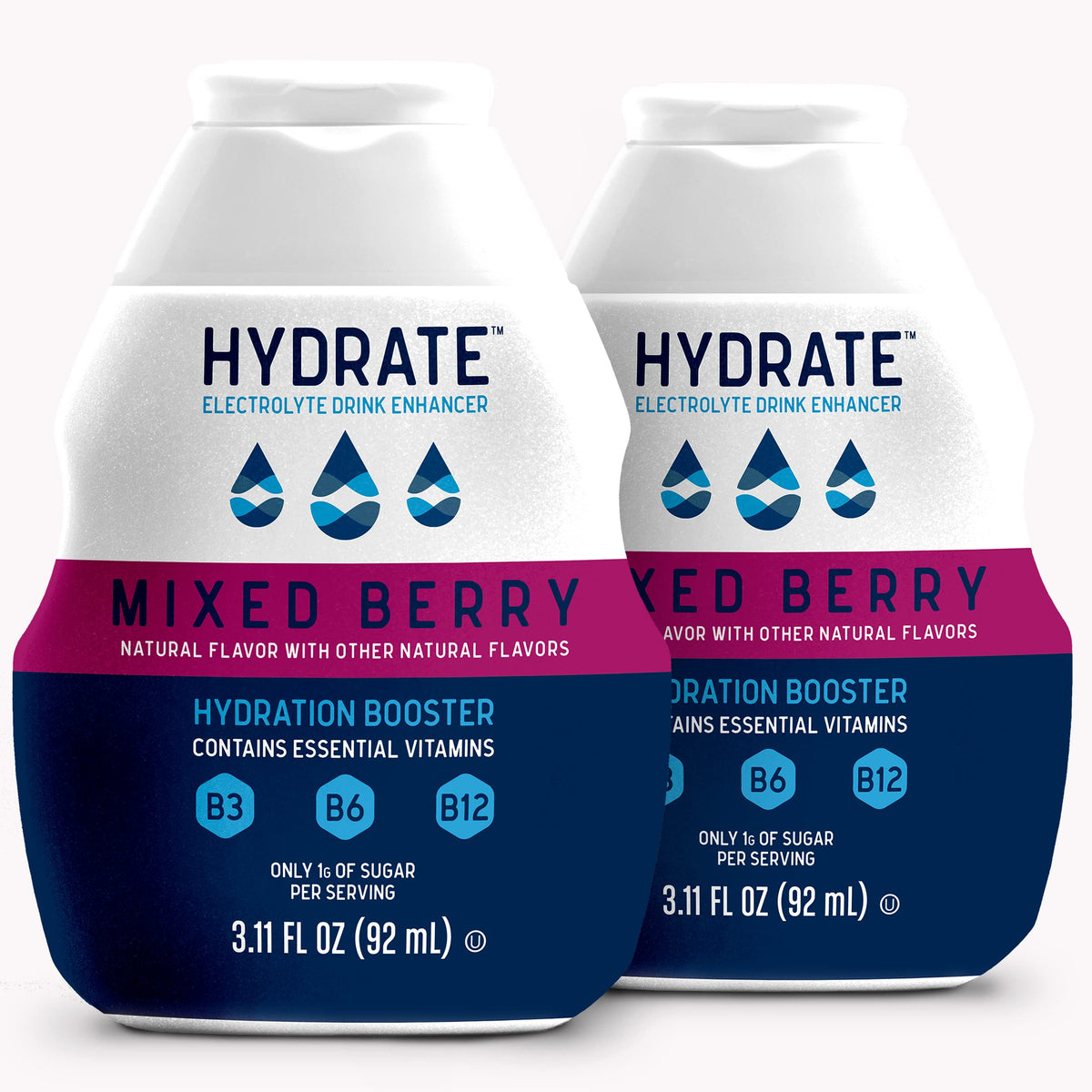 hydrate Electrolyte Liquid Drink Enhancer Drops Mixed Berry - 6.22 Fl Oz