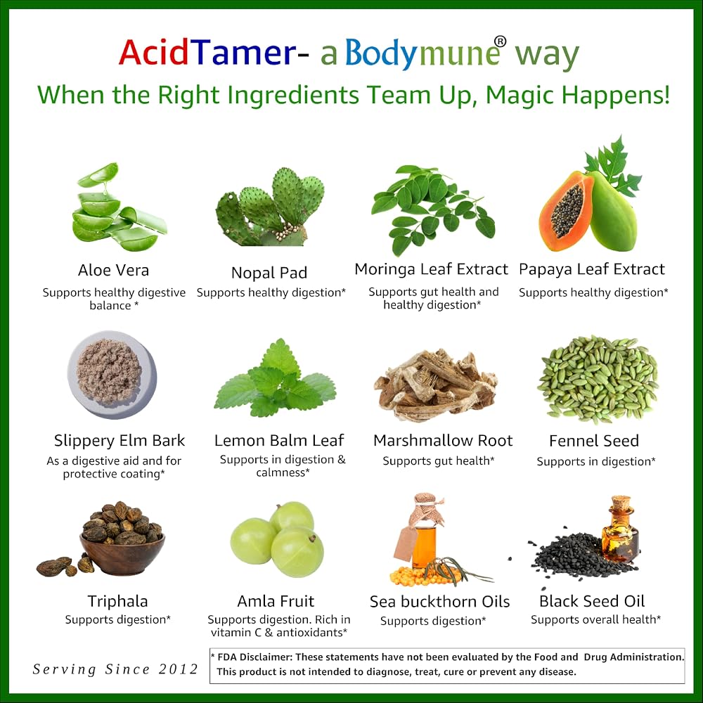 Bodymune AcidTamer Digestive Comfort Supplement - 30 Capsules - image 7