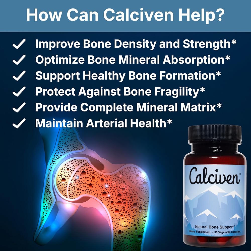 Calciven Natural Bone Support Supplement - 30 Capsules - image 2