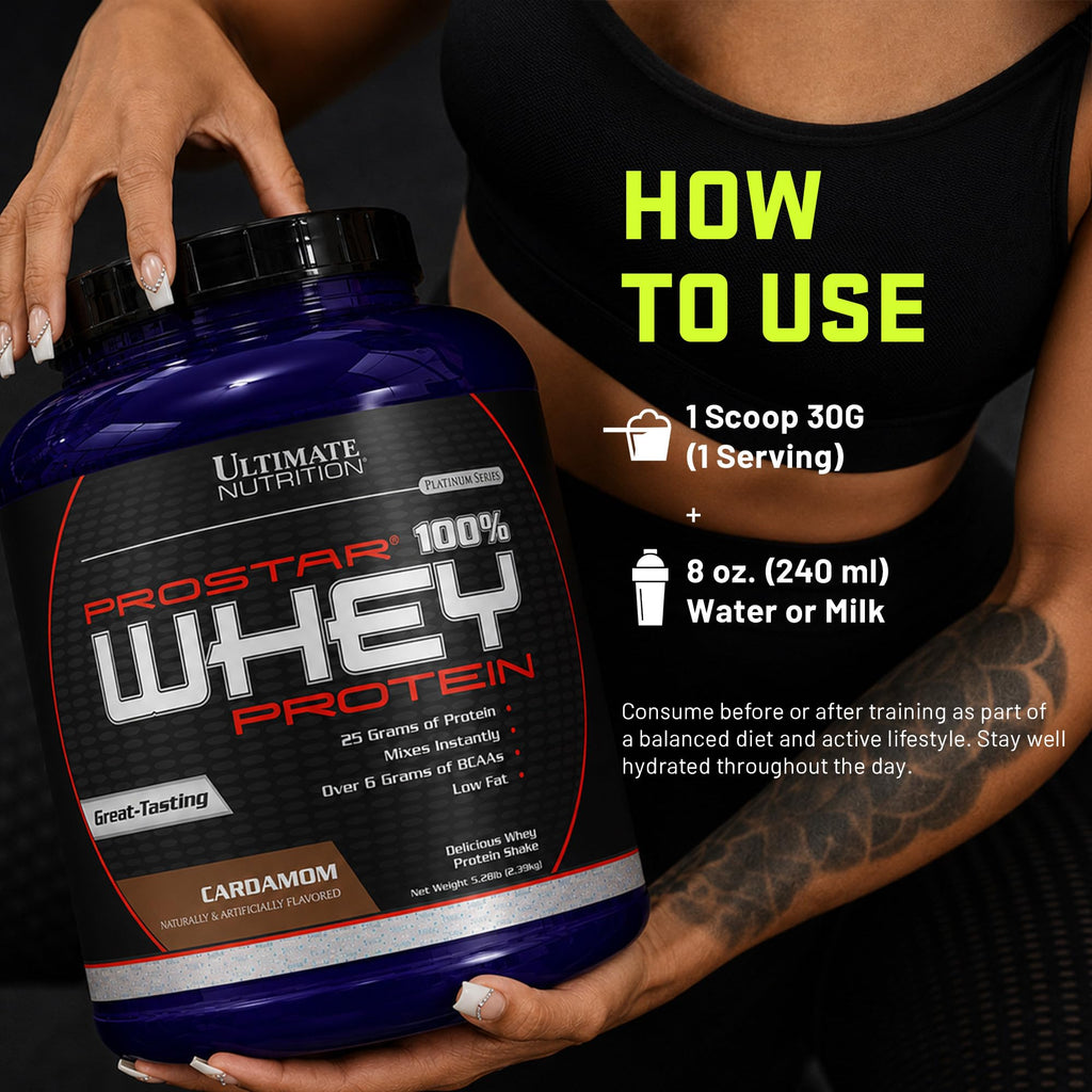 Ultimate Nutrition Prostar Whey Protein Isolate Powder for Muscle Gain