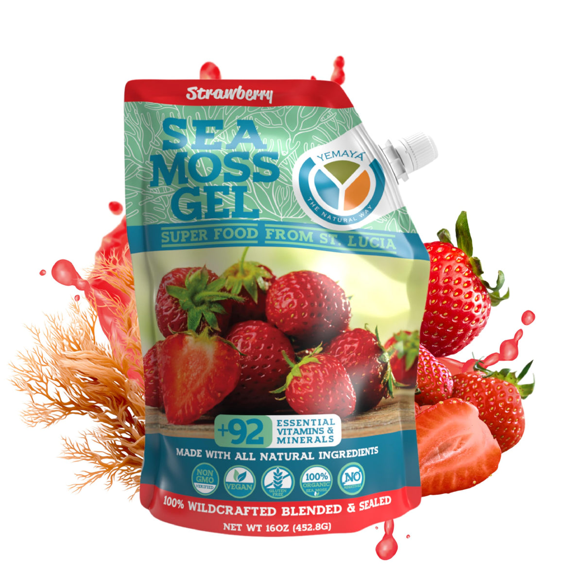 YEMAYA THE NATURAL WAY Yemayá Organic Sea Moss Gel Organic Raw