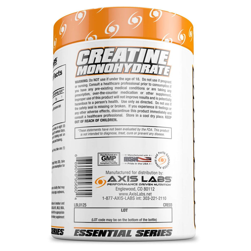 Axis Labs Micronized Creatine Monohydrate Powder - 100 Servings - image 2