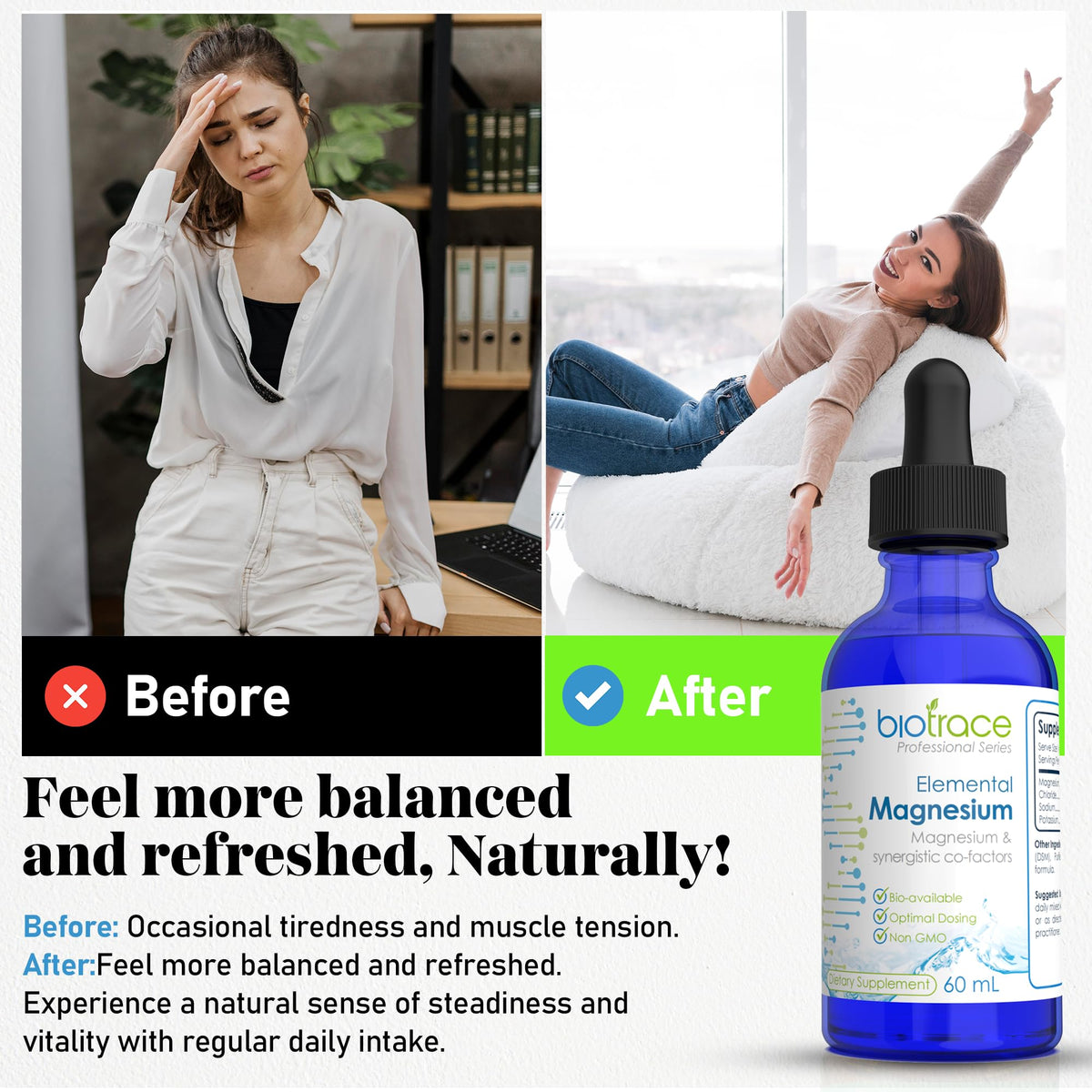 BioTrace Elemental Magnesium Liquid Drops - 60mL - image 5