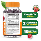 Lifeable Iron Supplements for Kids 10mg + Vitamin C - 90 Gummies - image 2