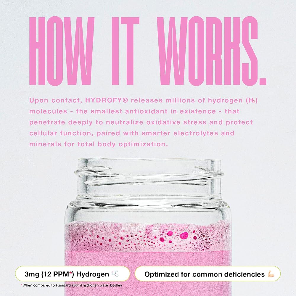 Hydrofy Hydrogen Water + Electrolytes Drink Mix