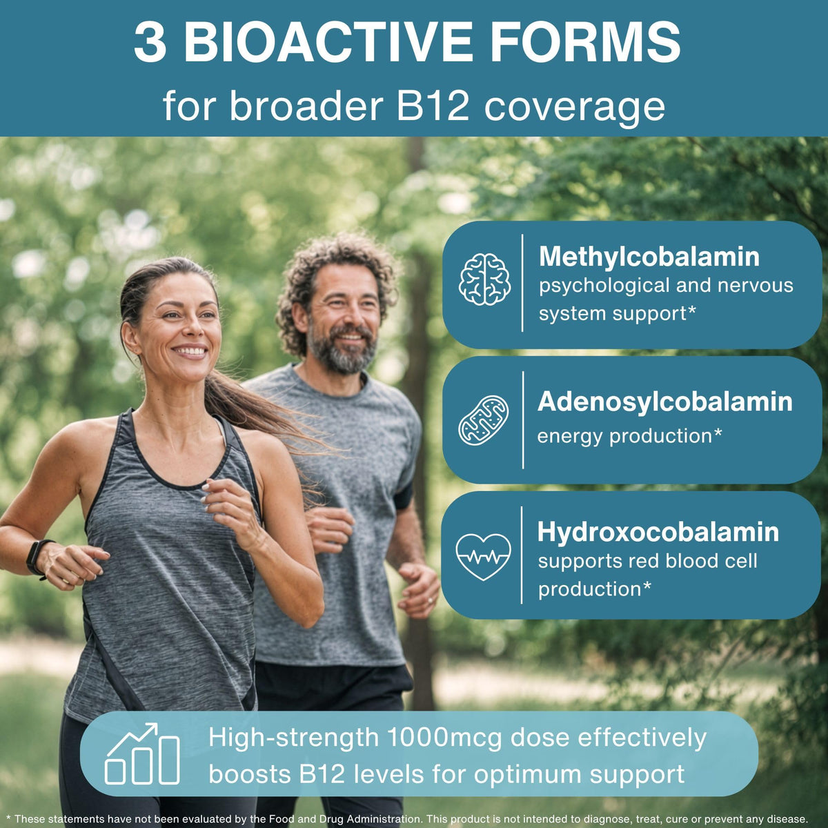 Igennus Vitamin B12 Complex 1000mcg Sublingual - 180 Tablets - image 3