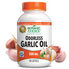 Botanic Choice Odorless Garlic Oil Cholesterol Support, 180 Softgels