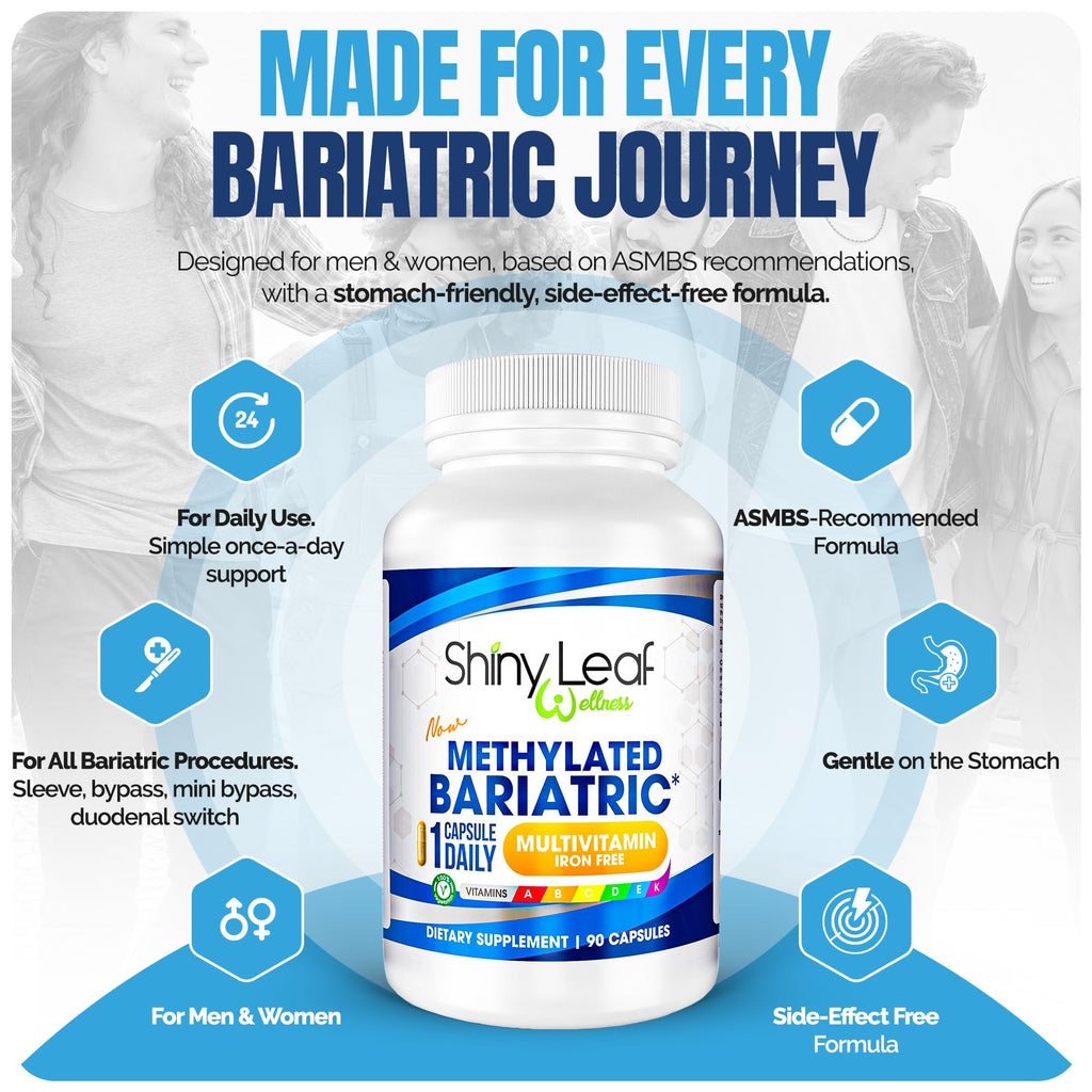 Shiny Leaf Bariatric Multivitamin Without Iron, Methylated, Once Daily