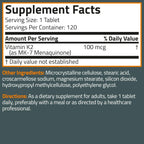Bronson Bronson Basics Flavored Vitamin K2 Tablets Support Strong