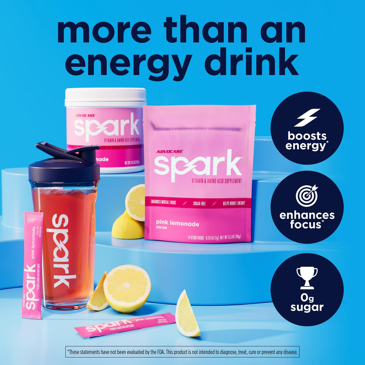 AdvoCare Spark - Energy Drink Mix - Vitamin & Amino Acid Supplement