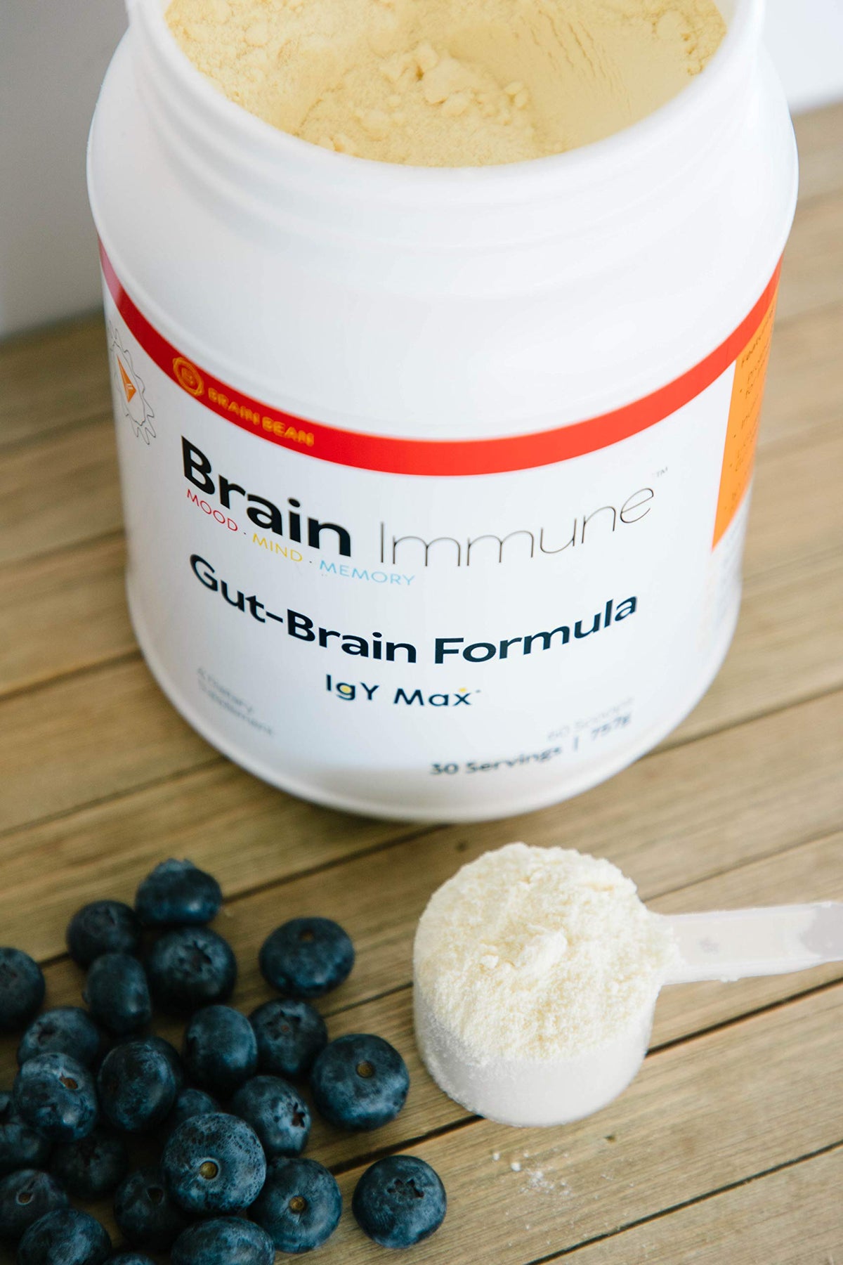 Brain Bean Brain-Immune Powder with Colostrum & L-Glutamine - 30 Servings - image 4