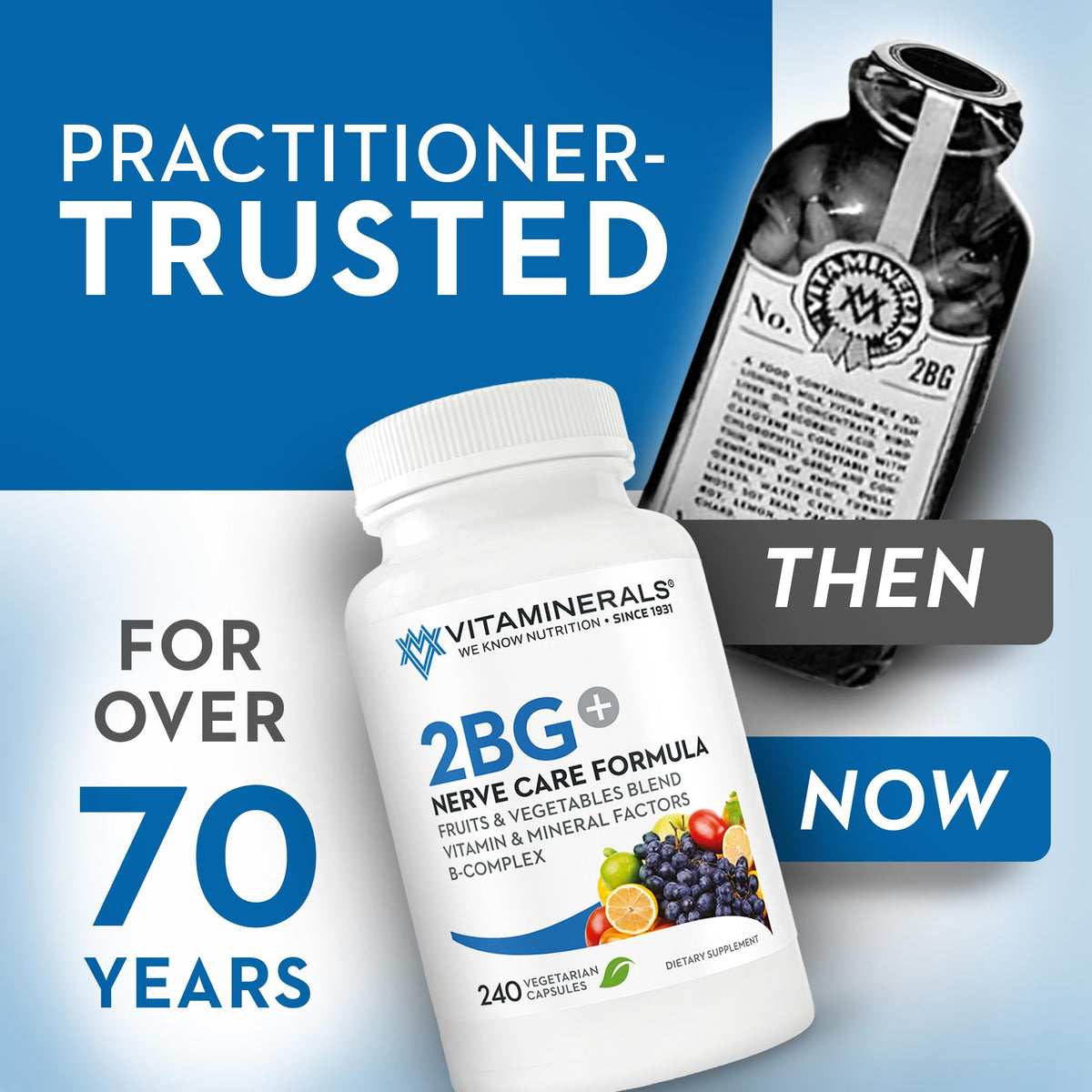 Vitaminerals 2BG+™ B Complex Immune Support High Potency B Complex