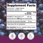 Reserveage Nutrition Resveratrol Plus+ 1000 mg - 30 Veggie Capsules - image 2