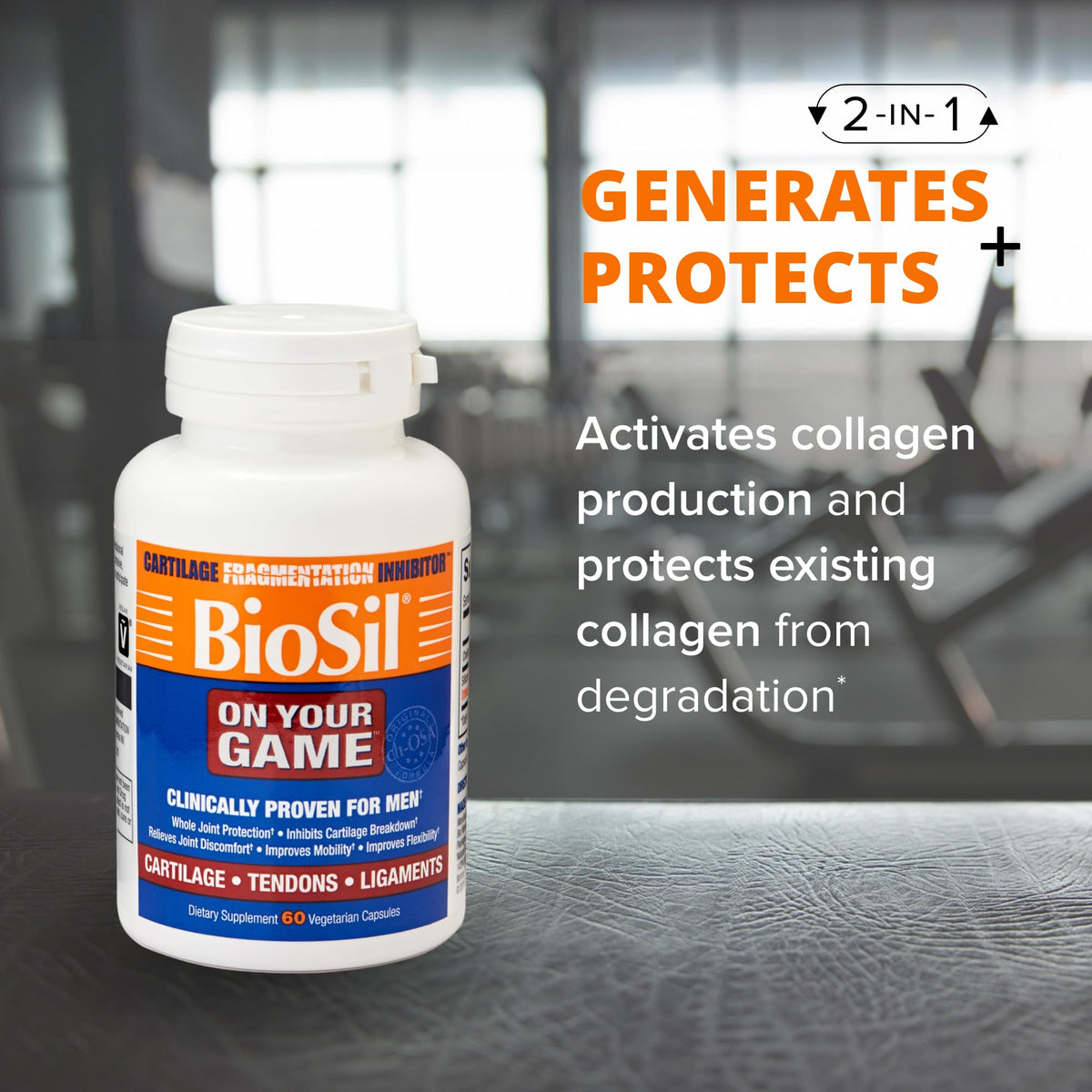 Biosil On Your Game Joint Support - 120 Vegetarian Capsules - image 3