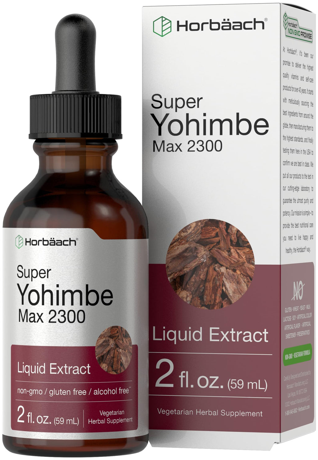 Horbäach Yohimbe Bark Liquid Extract - 2 Fl Oz