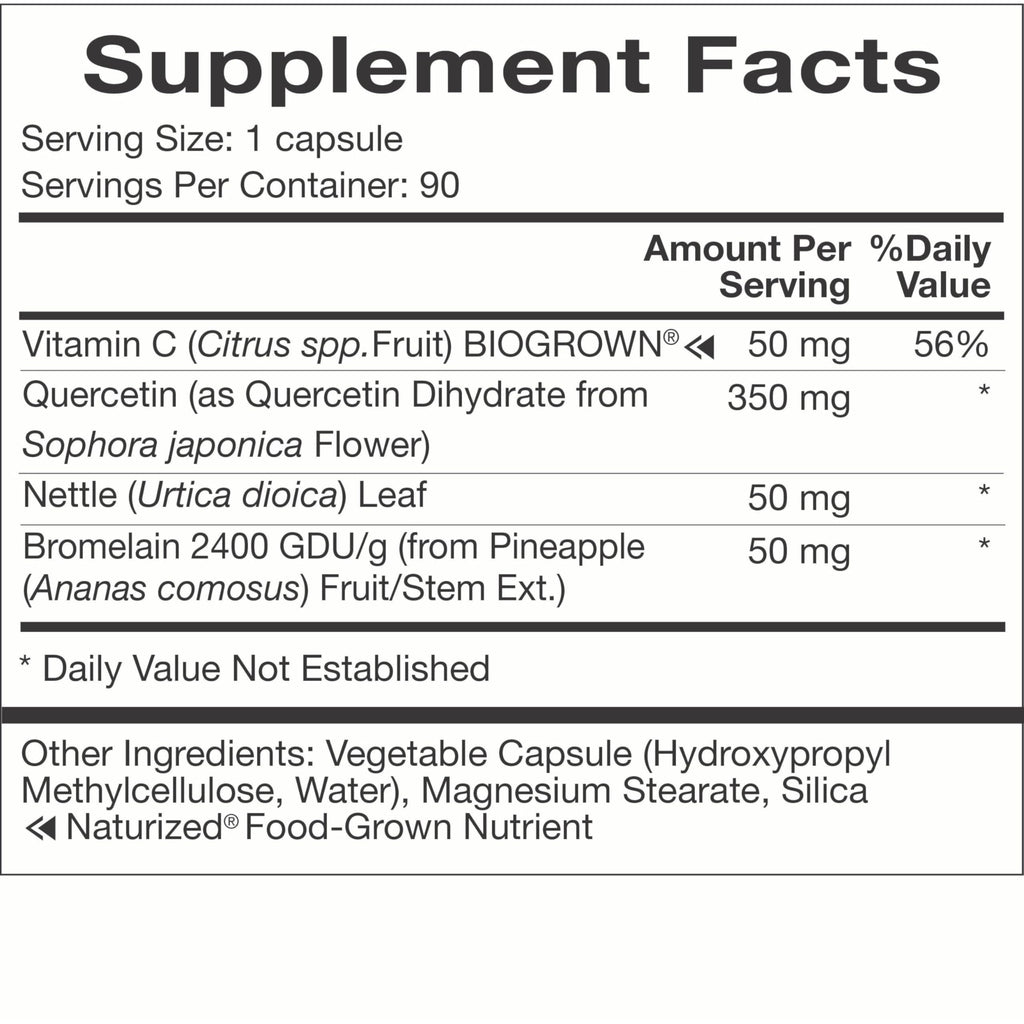 Natura Health Products Quercetin Plus Bromelain Vitamin C & Nettle - 90 Capsules - image 5