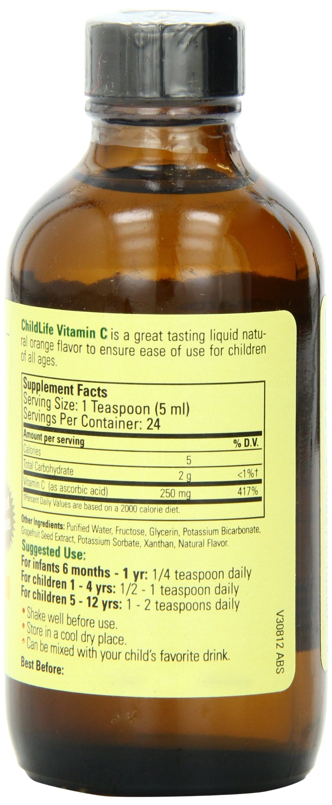 ChildLife Essentials Liquid Vitamin C Orange Flavor - 8 Fl Oz (Pack of 2) - image 2